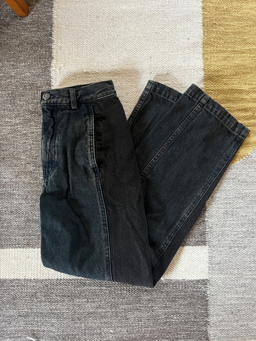 Rachel Comey Tamar Jean Mission Combo Denim Wide Leg Size 0